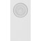 Ekena Millwork Standard Foster Bullseye Plinth Block with Square Edge, 3 1/2"W x 7"H x 1/2"P PBP035X070X050FOS02 - alternate 2